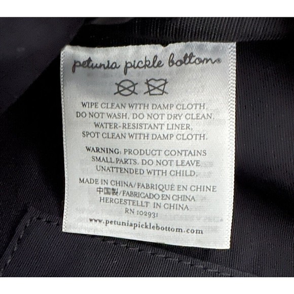 Petunia Pickle Bottom Boxy Back Pack Crossbody Combo Zip Around Diaper Bag EUC - Picture 8 of 9